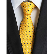 Load image into Gallery viewer, Mens Fashion Tie Polka Dot Formal Jacquard Woven Neckties
